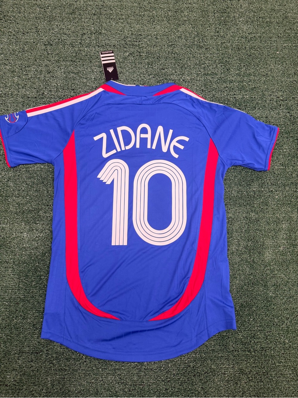 Blue Zidane #10 Soccer Retro Jersey - World Cup 2006